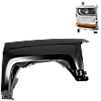 2-Piece Kit, Passenger Side HID/Xenon Headlight, Without bulb(s), OE Replacement, CAPA Certified, Includes (1) Fender and (1) Headlight