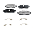 2-Wheel Set Front Brake Disc and Pad Kit, Plain Surface 5 Lugs 296 mm Ceramic Pro-Line Series, Includes (1) Brake Pad Set and (2) Brake Disc