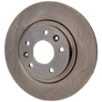 2-Wheel Set Front Brake Disc and Pad Kit, Plain Surface 5 Lugs 296 mm Ceramic Pro-Line Series, Includes (1) Brake Pad Set and (2) Brake Disc