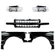 5-Piece Kit, Front, Driver and Passenger Side Fender, CAPA Certified, Includes (2) Fender, (1) Grille, and (2) Headlight