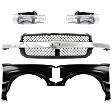 2001 Chevrolet Silverado 2500 HD - 5-Piece Kit Front, Driver and Passenger Side Fender, CAPA Certified Includes (2) Fender, (1) Grille, and (2) Headlight