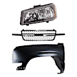 3-Piece Kit Front, Driver Side Fender, USA Built Vehicle, For Models With Dale Earnhardt Package, Includes (1) Fender, (1) Grille, and (1) Headlight