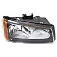 2004 Chevrolet Silverado 2500 - 4-Piece Kit Front, Driver and Passenger Side Fender, USA Built Vehicle, CAPA Certified Includes (2) Fender and (2) Headlight