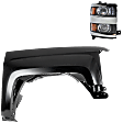 2-Piece Kit Passenger Side Halogen Headlight, With bulb(s), OE Replacement, Includes (1) Fender and (1) Headlight