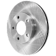 2-Wheel Set Front Brake Kit With Calipers, Plain Surface 5 Lugs 277.88 mm Ceramic, Includes (2) Brake Caliper, (1) Brake Pad Set and (2) Brake Disc