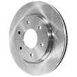 2-Wheel Set Front Brake Kit With Calipers, Plain Surface 6 Lugs 320.04 mm Organic, Includes (2) Caliper, (2) Disc, and (1) Pad Set