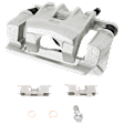 2-Wheel Set Rear Brake Kit With Calipers, Plain Surface 4 Lugs 261.87 mm Ceramic FWD, Includes (2) Caliper, (2) Disc, and (1) Pad Set