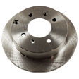 2-Wheel Set Rear Brake Kit With Calipers, Plain Surface 4 Lugs 261.87 mm Ceramic FWD, Includes (2) Caliper, (2) Disc, and (1) Pad Set