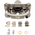 2-Wheel Set Rear Brake Kit With Calipers, Plain Surface 5 Lugs 344.93 mm Ceramic, Includes (2) Brake Caliper, (2) Brake Disc and (1) Brake Pad Set