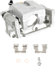 4-Wheel Set Front and Rear Brake Kit With Calipers, Cross-drilled and Slotted 5 Lugs Front-344.93 mm/Rear-320.04 mm Ceramic RWD, Includes (4) Brake Caliper, (2) Brake Pad Set and (4) Brake Disc