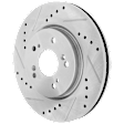 4-Wheel Set Front and Rear Brake Kit With Calipers, Front-Cross-drilled and Slotted/Rear-Plain Surface 5 Lugs Front-296 mm/Rear-305 mm Ceramic, Includes (4) Caliper, (4) Disc and (2) Pad Set