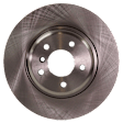 2012-2013 BMW 528i - 2-Wheel Set Front Brake Disc and Pad Kit, Plain Surface, 5 Lugs, Organic, Pro-Line Series