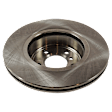 2012-2013 BMW 528i - 2-Wheel Set Front Brake Disc and Pad Kit, Plain Surface, 5 Lugs, Organic, Pro-Line Series