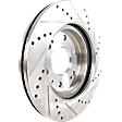2009 Chevrolet Silverado 1500 LT - 4-Piece Kit Front Brake Disc and Pad Kit, Cross-drilled and Slotted, 6 Lugs, Ceramic, Except Electronic Stability Control, 6.2L 8Cyl, Pro-Line Series  Includes (2) Brake Disc and (1) Brake Pad Set