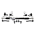 9-Piece Kit Front, Driver and Passenger Side Suspension Includes Ball Joints, Steering Rack, Sway Bar Links, and Tie Rod Ends
