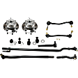 12-Piece Kit Suspension Kit, Includes (4) Ball Joint, (4) Tie Rod End, (2) Sway Bar Link and (2) Wheel Hub