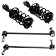 4-Piece Kit Front, Driver and Passenger Side Suspension Kit, Includes (2) Sway Bar Link and (2) Shock Absorber and Strut Assembly