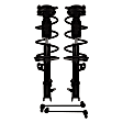 4-Piece Kit Front, Driver and Passenger Side Suspension Kit, Includes (2) Sway Bar Link and (2) Shock Absorber and Strut Assembly