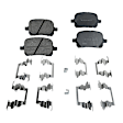 8-Piece Kit Front Axle Assembly, Automatic Transmission, Plug-In Style Inboard Housing, FWD, includes Brake Discs, Brake Pad Sets, and Control Arms
