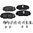 2010 Toyota Corolla Base - 8-Piece Kit Front, Driver and Passenger Side Axle Assembly, USA Built Vehicle, New, 1.8L 4Cyl  Includes (2) Axle Assembly, (2) Brake Disc, (1) Brake Pad Set, and (2) Control Arm