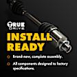 2010 Toyota Corolla Base - 8-Piece Kit Front, Driver and Passenger Side Axle Assembly, USA Built Vehicle, New, 1.8L 4Cyl  Includes (2) Axle Assembly, (2) Brake Disc, (1) Brake Pad Set, and (2) Control Arm