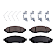 9-Piece Kit Front, Driver and Passenger Side Axle Assembly - New 9-Piece Kit, 4.0L, 6Cyl, Includes (1) Brake Pad Set, (4) Control Arm, (2) Axle Assembly and (2) Brake Disc