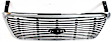 3-Piece Kit, Grille Chrome Shell with Black Insert, Includes (1) Fender, (1) Grille, and (1) Headlight
