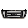 5-Piece Kit, Grille Chrome Shell with Dark Gray Insert, New Body Style, Includes (2) Fender, (1) Grille, and (2) Headlight