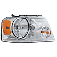 5-Piece Kit Driver and Passenger Side Halogen Headlight, With bulb(s), OE Replacement, Includes (2) Fender, (1) Grille Assembly and (2) Headlight