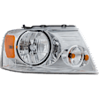 5-Piece Kit Driver and Passenger Side Halogen Headlight, With bulb(s), OE Replacement, Includes (2) Fender, (1) Grille Assembly and (2) Headlight