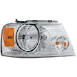 5-Piece Kit Driver and Passenger Side Halogen Headlight, With bulb(s), OE Replacement, Includes (2) Fender, (1) Grille Assembly and (2) Headlight