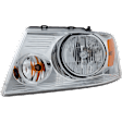 5-Piece Kit Driver and Passenger Side Halogen Headlight, With bulb(s), OE Replacement, Includes (2) Fender, (1) Grille Assembly and (2) Headlight