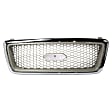 5-Piece Kit, Grille Chrome Shell with Beige Insert, Includes (2) Fender, (1) Grille, and (2) Headlight