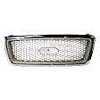 3-Piece Kit, Grille Chrome Shell with Beige Insert, Includes (1) Fender, (1) Grille, and (1) Headlight