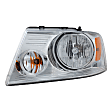 3-Piece Kit, Grille Chrome Shell with Black Insert, Includes (1) Fender, (1) Grille, and (1) Headlight