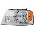 3-Piece Kit, Grille Chrome Shell with Black Insert, Includes (1) Fender, (1) Grille, and (1) Headlight