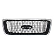 3-Piece Kit, Grille Chrome Shell with Black Insert, Includes (1) Fender, (1) Grille, and (1) Headlight