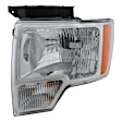 2009 Ford F-150 - 3-Piece Kit Grille, Textured Gray, CAPA Certified  Includes (1) Fender, (1) Grille, and (1) Headlight