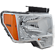 2010 Ford F-150 - 5-Piece Kit Grille, Chrome, For Models With  Package, CAPA Certified  Includes (2) Fender, (1) Grille, and (2) Headlight