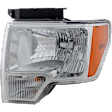 2010 Ford F-150 - 5-Piece Kit Grille, Chrome, For Models With  Package, CAPA Certified  Includes (2) Fender, (1) Grille, and (2) Headlight