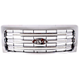 2014 Ford F-150 - 5-Piece Kit Grille, Chrome Shell with Painted Gold Insert, CAPA Certified  Includes (2) Fender, (1) Grille, and (2) Headlight