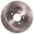 2-Wheel Set Front, Driver or Passenger Side Brake Disc and Pad Kit, Plain Surface, 5 Lugs, Ceramic, Pro-Line Series