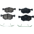 2-Wheel Set Front, Driver or Passenger Side Brake Disc and Pad Kit, Plain Surface, 5 Lugs, Ceramic, Pro-Line Series