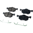 2-Wheel Set Front, Driver or Passenger Side Brake Disc and Pad Kit, Plain Surface, 5 Lugs, Ceramic, Pro-Line Series