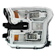 3-Piece Kit Driver Side LED Headlight, Includes (1) Fender, (1) Grille Assembly, and (1) Headlight, CAPA Certified