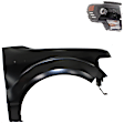 2-Piece Kit Passenger Side LED Headlight, With bulb(s), OE Replacement, Includes (1) Fender and (1) Headlight