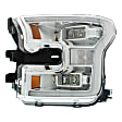 3-Piece Kit Driver Side LED Headlight, Includes (1) Fender, (1) Grille Assembly, and (1) Headlight, CAPA Certified