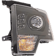 2014 Ford F-150 - 3-Piece Kit Driver Side LED Headlight, With bulb(s), OE Replacement,  Includes (1) Fender, (1) Grille Assembly, and (1) Headlight