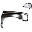 2-Piece Kit, Front, Passenger Side Fender, Includes (1) Fender and (1) Headlight