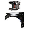 2-Piece Kit, Front, Driver Side Fender, CAPA Certified, Includes (1) Fender and (1) Headlight